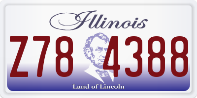 IL license plate Z784388