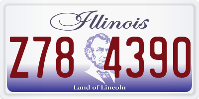 IL license plate Z784390