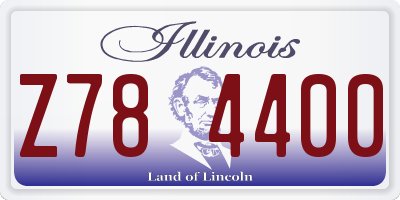 IL license plate Z784400