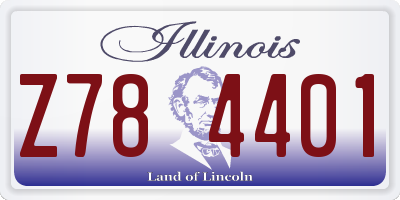 IL license plate Z784401