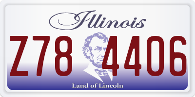 IL license plate Z784406
