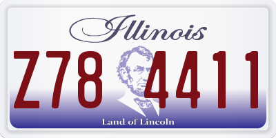 IL license plate Z784411