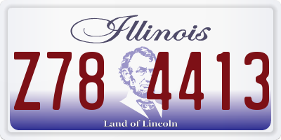 IL license plate Z784413