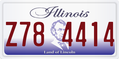IL license plate Z784414