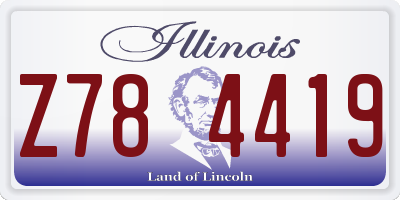 IL license plate Z784419