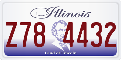 IL license plate Z784432