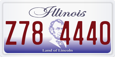 IL license plate Z784440