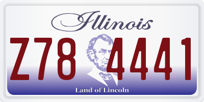 IL license plate Z784441