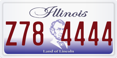 IL license plate Z784444