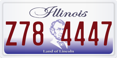 IL license plate Z784447