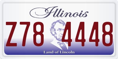 IL license plate Z784448
