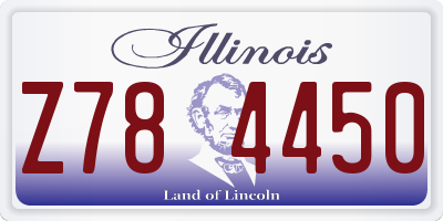 IL license plate Z784450