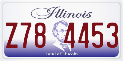 IL license plate Z784453
