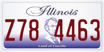 IL license plate Z784463