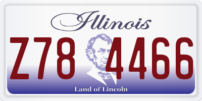 IL license plate Z784466