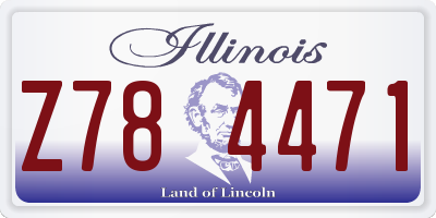 IL license plate Z784471
