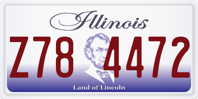 IL license plate Z784472