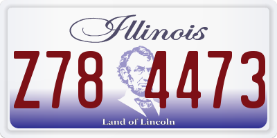 IL license plate Z784473