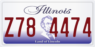 IL license plate Z784474