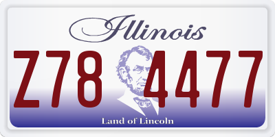 IL license plate Z784477