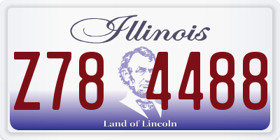 IL license plate Z784488