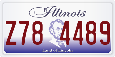 IL license plate Z784489