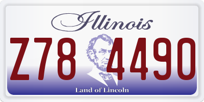 IL license plate Z784490