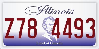 IL license plate Z784493