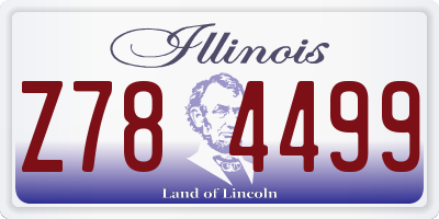 IL license plate Z784499