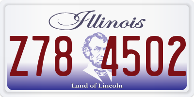 IL license plate Z784502