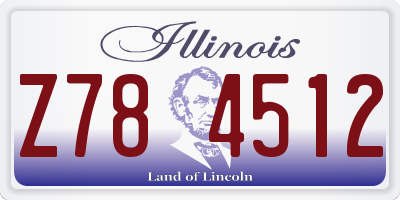 IL license plate Z784512