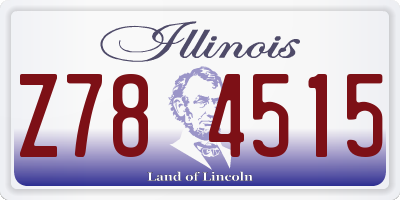 IL license plate Z784515