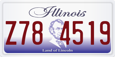 IL license plate Z784519