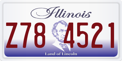 IL license plate Z784521