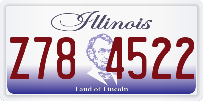 IL license plate Z784522