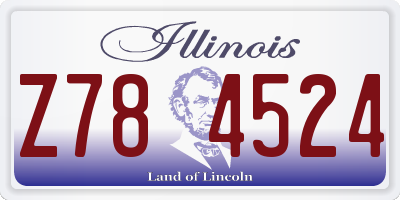 IL license plate Z784524