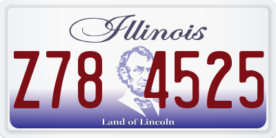 IL license plate Z784525