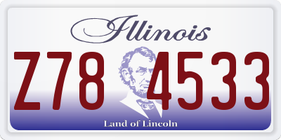 IL license plate Z784533