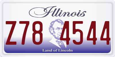 IL license plate Z784544