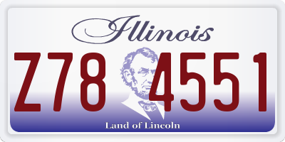 IL license plate Z784551