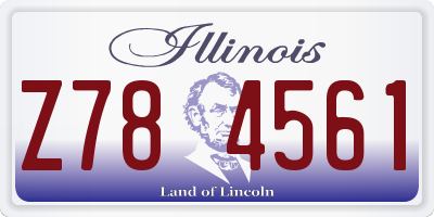 IL license plate Z784561