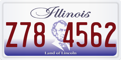 IL license plate Z784562