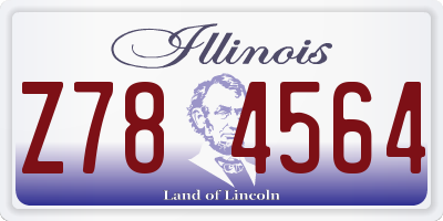 IL license plate Z784564