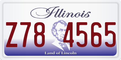 IL license plate Z784565
