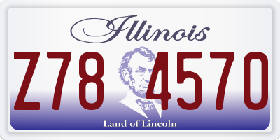 IL license plate Z784570