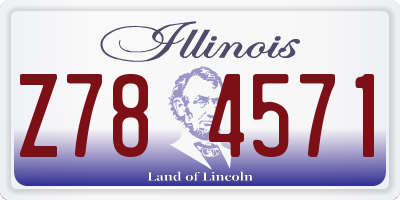 IL license plate Z784571