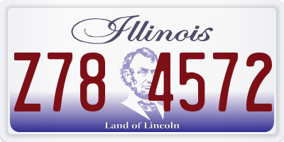 IL license plate Z784572