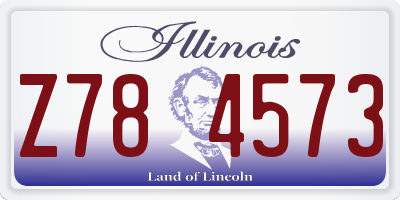 IL license plate Z784573
