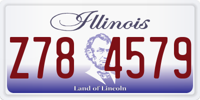 IL license plate Z784579