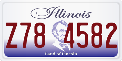 IL license plate Z784582